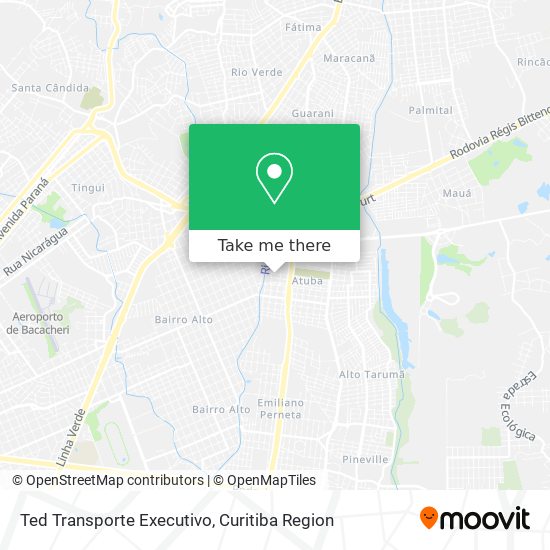 Ted Transporte Executivo map
