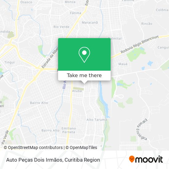 Auto Peças Dois Irmãos map