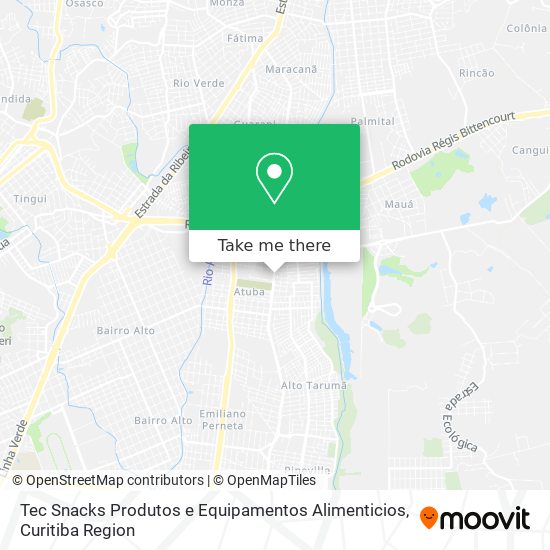 Tec Snacks Produtos e Equipamentos Alimenticios map