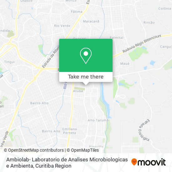 Ambiolab- Laboratorio de Analises Microbiologicas e Ambienta map