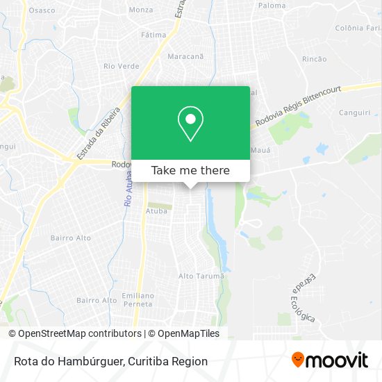 Rota do Hambúrguer map