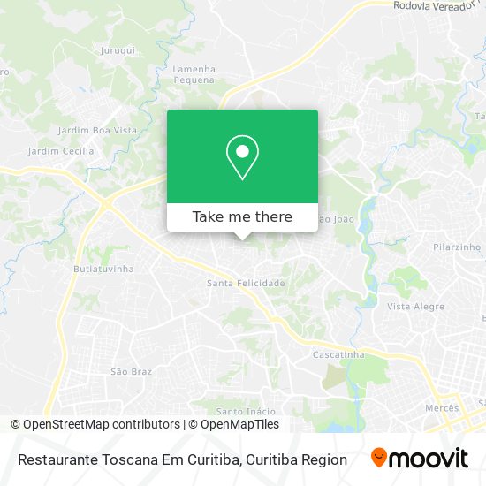 Restaurante Toscana Em Curitiba map