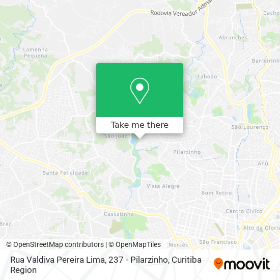 Rua Valdiva Pereira Lima, 237 - Pilarzinho map