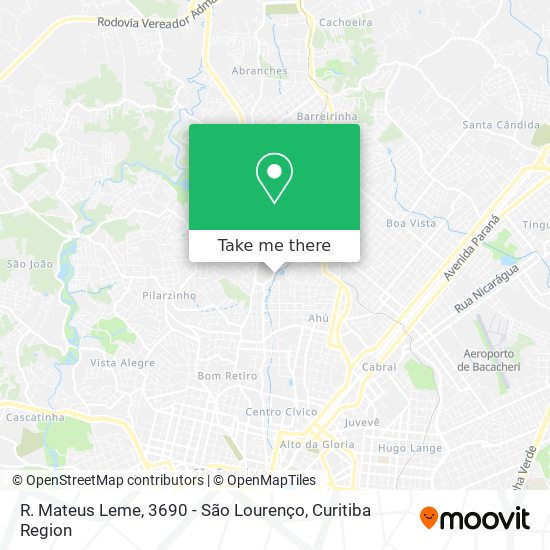 R. Mateus Leme, 3690 - São Lourenço map