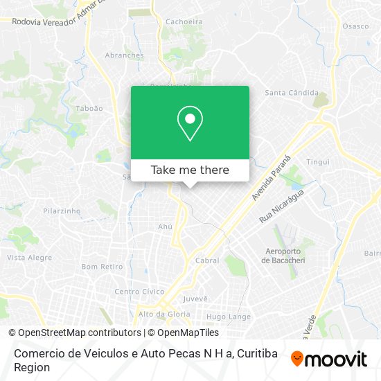 Comercio de Veiculos e Auto Pecas N H a map