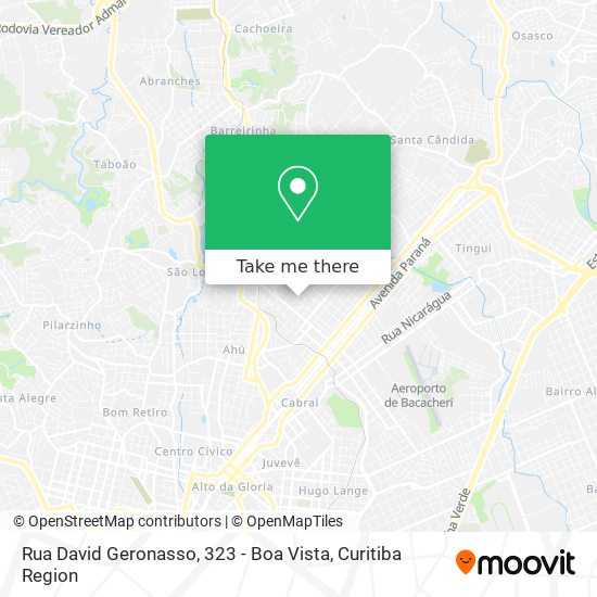 Rua David Geronasso, 323 - Boa Vista map