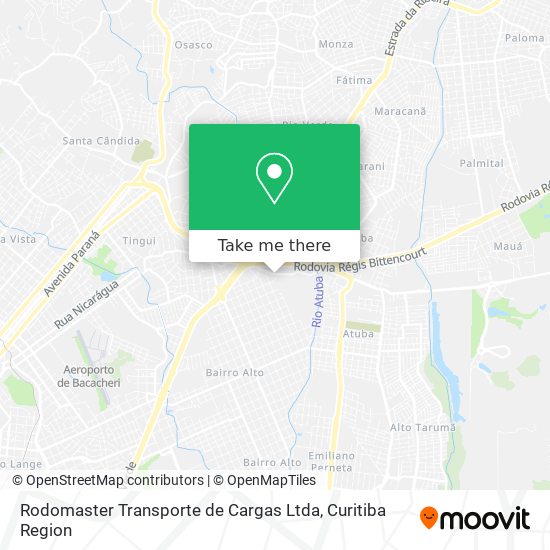Rodomaster Transporte de Cargas Ltda map