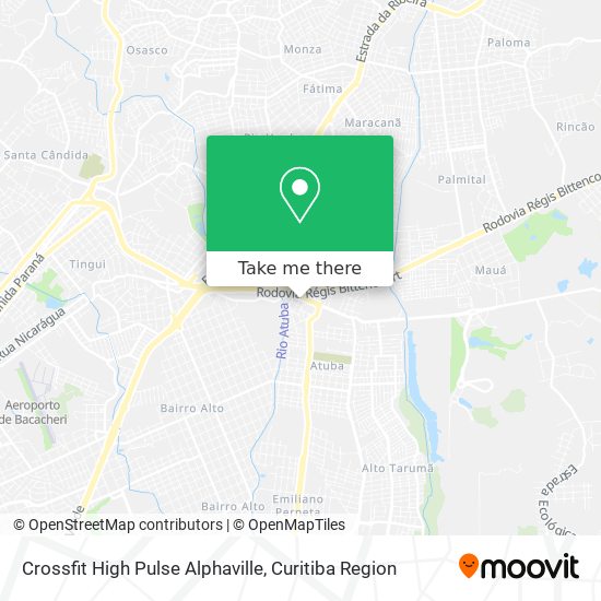 Mapa Crossfit High Pulse Alphaville