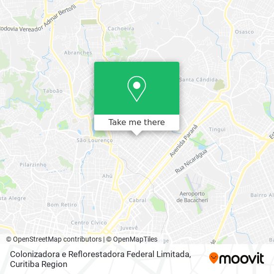 Colonizadora e Reflorestadora Federal Limitada map