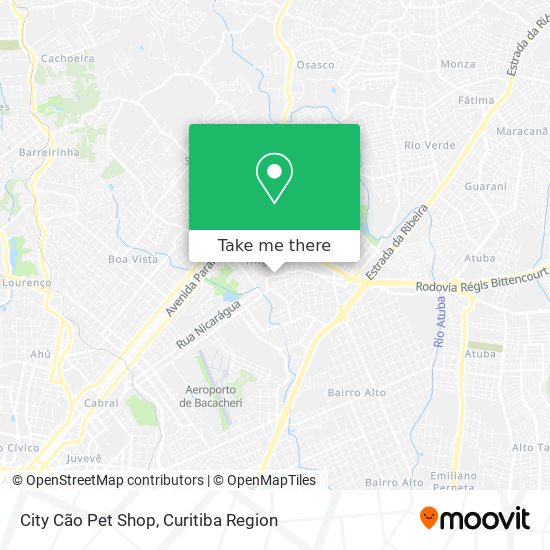 City Cão Pet Shop map