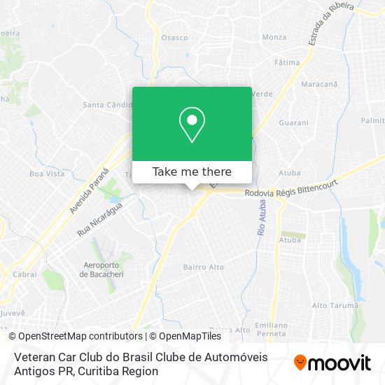 Veteran Car Club do Brasil Clube de Automóveis Antigos PR map