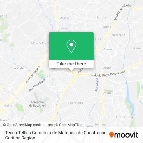 Tecno Telhas Comercio de Materiais de Construcao map