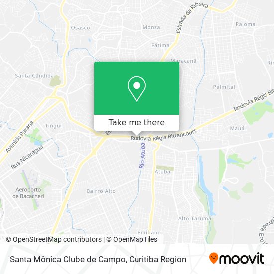 Santa Mônica Clube de Campo map