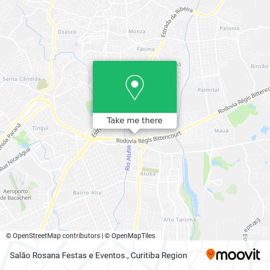 Salão Rosana Festas e Eventos. map