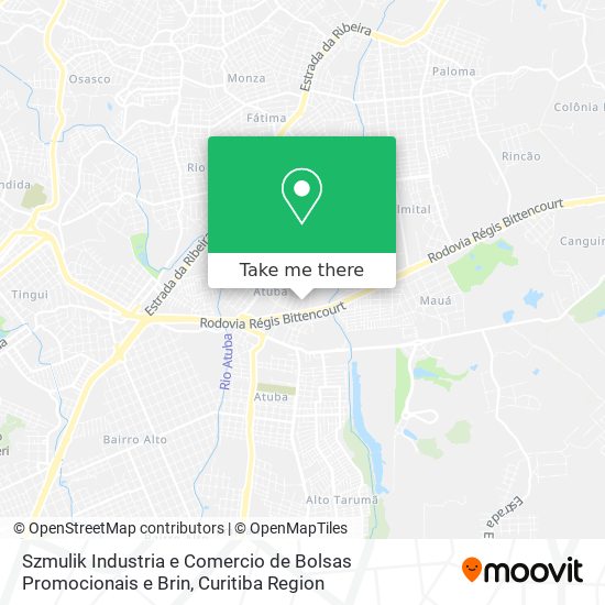 Szmulik Industria e Comercio de Bolsas Promocionais e Brin map