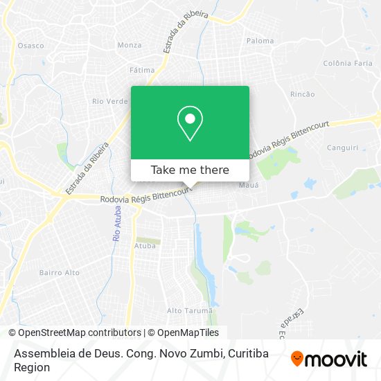 Assembleia de Deus. Cong. Novo Zumbi map