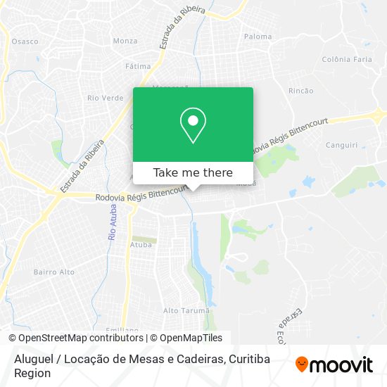 Aluguel / Locação de Mesas e Cadeiras map