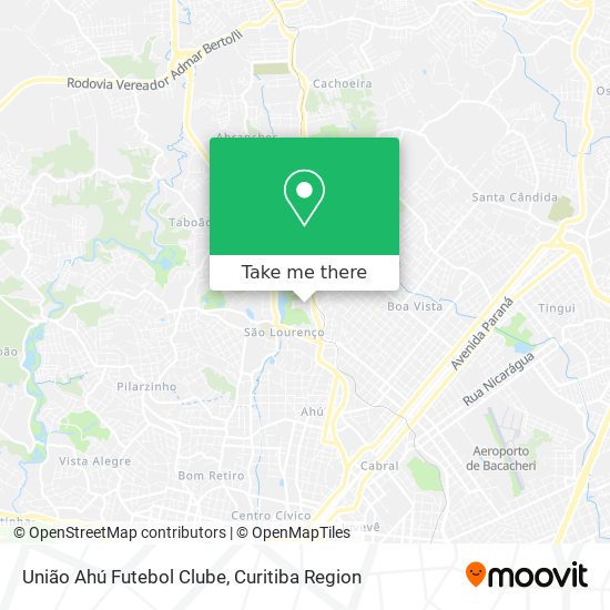 União Ahú Futebol Clube map
