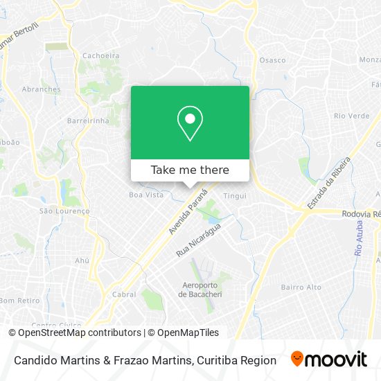 Candido Martins & Frazao Martins map