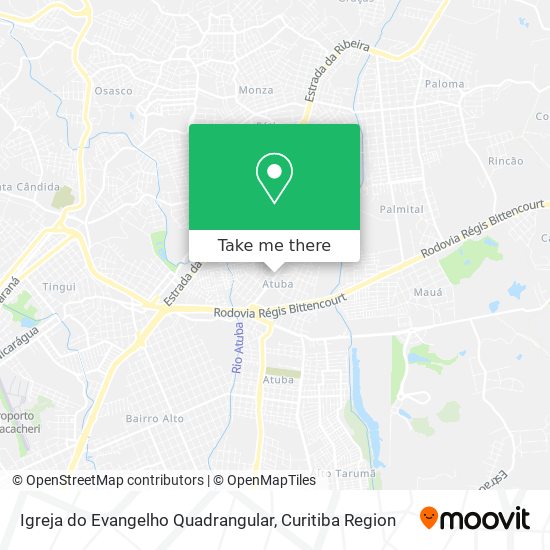 Igreja do Evangelho Quadrangular map