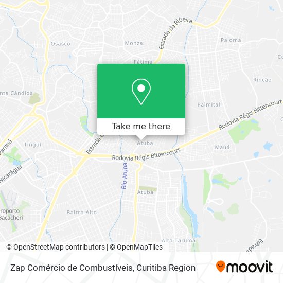 Zap Comércio de Combustíveis map