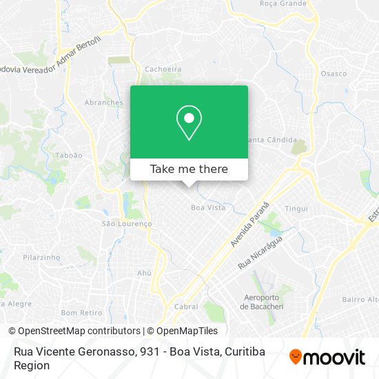 Rua Vicente Geronasso, 931 - Boa Vista map
