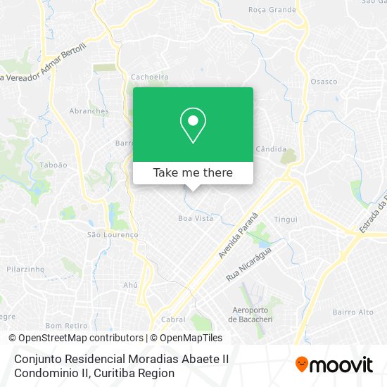 Conjunto Residencial Moradias Abaete II Condominio II map