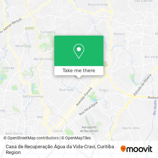 Casa de Recuperação Água da Vida-Cravi map