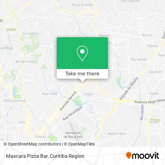 Mapa Mascara Pizza Bar