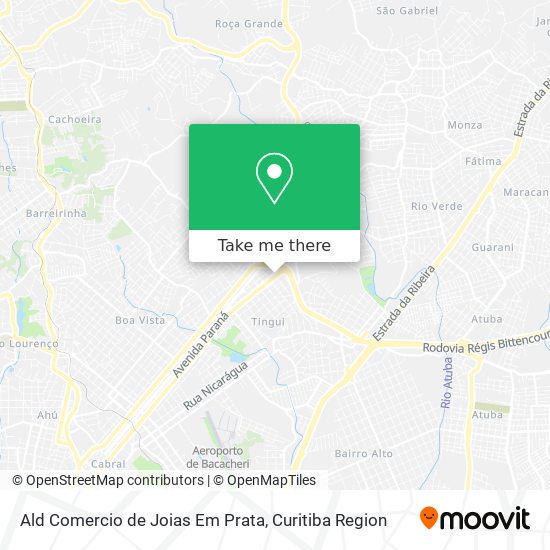 Ald Comercio de Joias Em Prata map