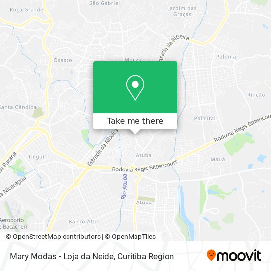 Mapa Mary Modas - Loja da Neide