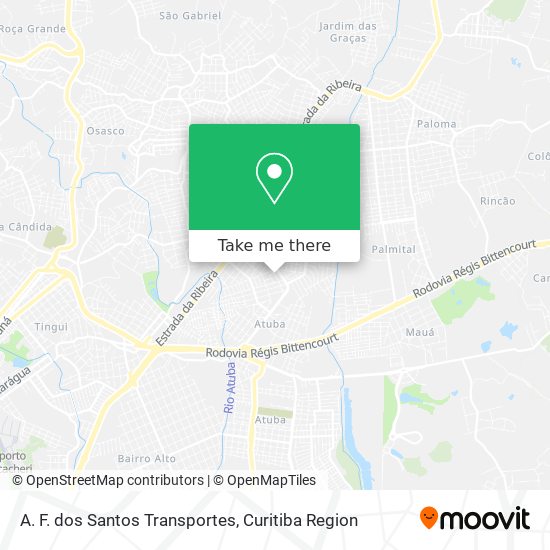 A. F. dos Santos Transportes map