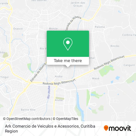 Ark Comercio de Veiculos e Acessorios map