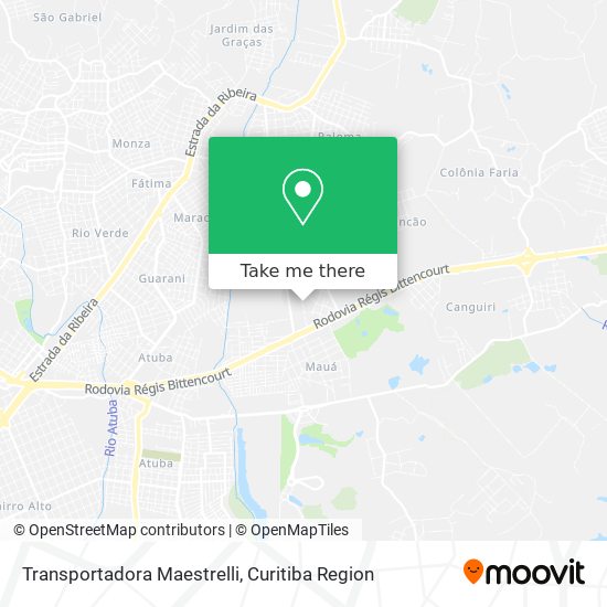 Transportadora Maestrelli map