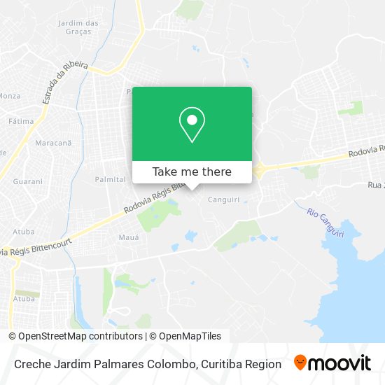 Creche Jardim Palmares Colombo map