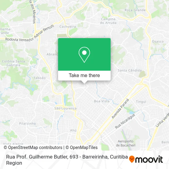 Rua Prof. Guilherme Butler, 693 - Barreirinha map