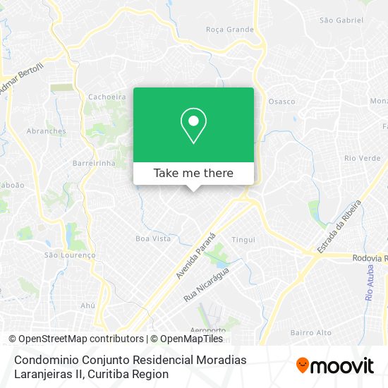 Condominio Conjunto Residencial Moradias Laranjeiras II map