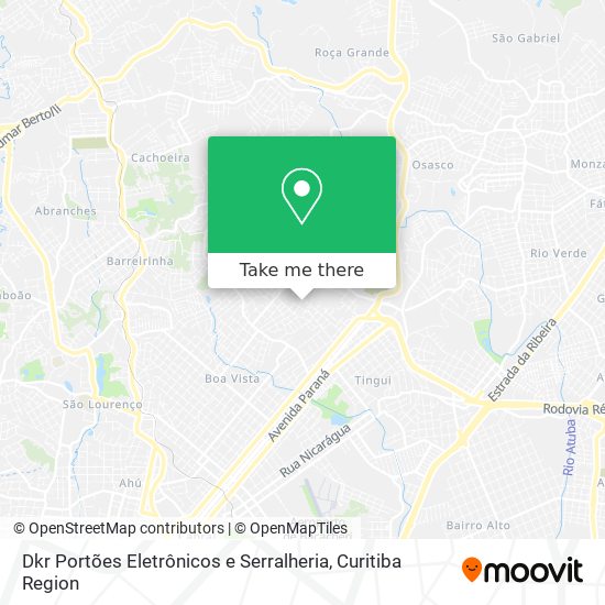Dkr Portões Eletrônicos e Serralheria map