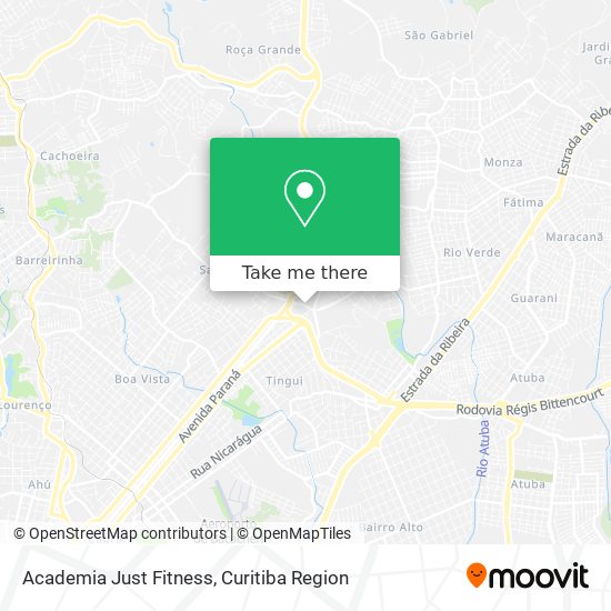 Academia Just Fitness map