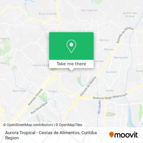 Aurora Tropical - Cestas de Alimentos map