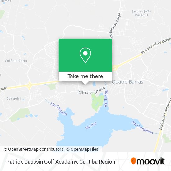 Patrick Caussin Golf Academy map