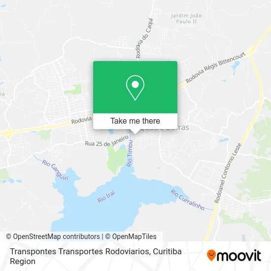 Transpontes Transportes Rodoviarios map