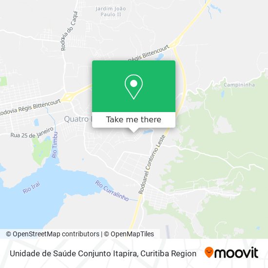 Unidade de Saúde Conjunto Itapira map