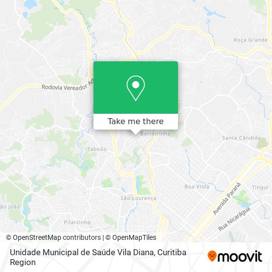 Unidade Municipal de Saúde Vila Diana map