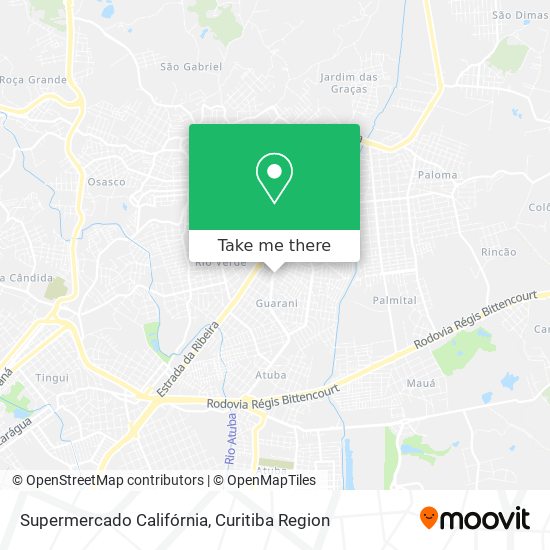 Supermercado Califórnia map