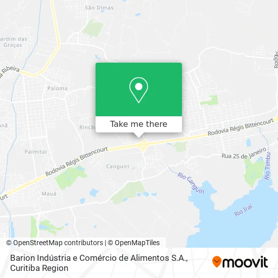 Barion Indústria e Comércio de Alimentos S.A. map