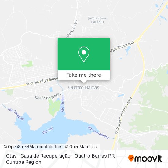 Ctav - Casa de Recuperação - Quatro Barras PR map