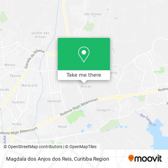 Magdala dos Anjos dos Reis map
