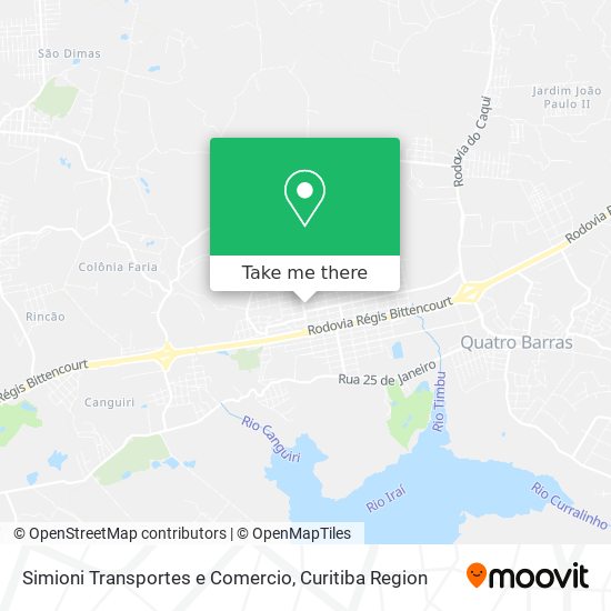 Simioni Transportes e Comercio map
