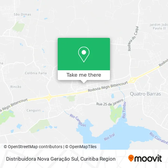 Distribuidora Nova Geração Sul map